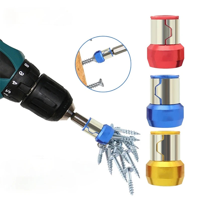 6.35Mm Magnetic Bit Alloy Batch Head Magnetic Ring Screwdriver Bit Anti-Corrosion Cross Head Positioner Electric Drill Bit
