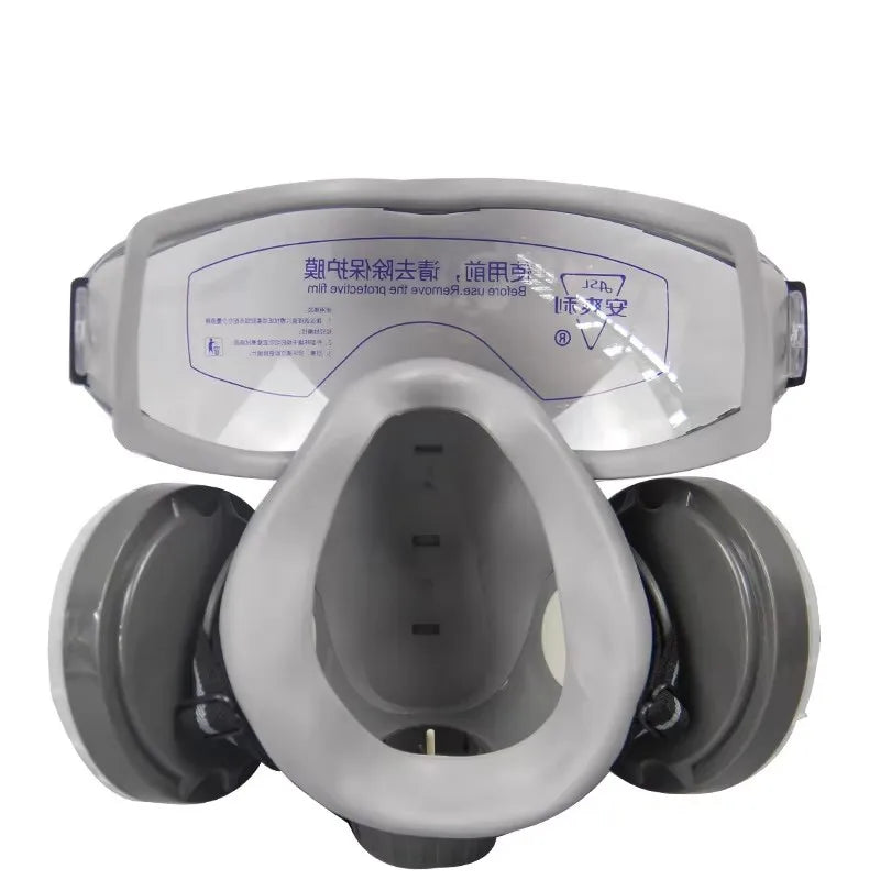 Respirator with Anti-Fog Safety Glasses Integral Full Dust Mask for Painting Polishing Woodwork Work Safe Dustproof Face Mask