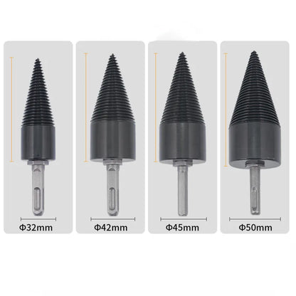 32/38/42/45/50Mm Wood Drill Bit Twist Firewood Splitting Drill Bit Wood Splitter Screw Cones Bit Square round Drill Bit for Wood