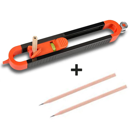 New Profile Scribing Ruler Contour Gauge with Lock Precise Scribe Tool Woodworking Edge Corner Measuring Profile Duplicator