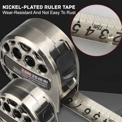 3/5/7.5M Metric Tape Measure Stainless Steel Anti-Corrosion Retractable Metric Ruler Hollow Design Woodworking Measuring Tool