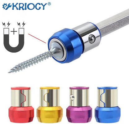6.35Mm Magnetic Bit Alloy Batch Head Magnetic Ring Screwdriver Bit Anti-Corrosion Cross Head Positioner Electric Drill Bit