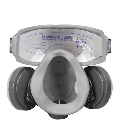 Respirator with Anti-Fog Safety Glasses Integral Full Dust Mask for Painting Polishing Woodwork Work Safe Dustproof Face Mask